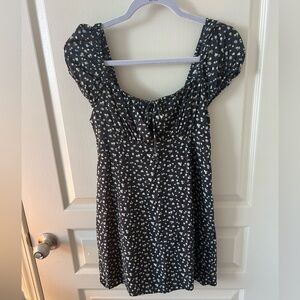 American Eagle Grey Floral Sundress Size S